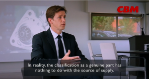 CBM: Die Problematik des Originalersatzteils in einem Expertenvideo.